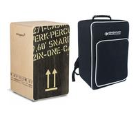 Schlagwerk 2 InOne cp404 Large Black Edition Cajon legno tamburo Set con tasche
