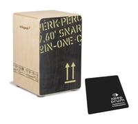 Schlagwerk CP 403 BLK 2 INONE - Cajon Snare Medium Black Edition Pad sedile KEEPDRUM