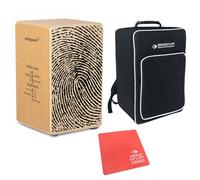 Schlagwerk CP82 Cajon Rudiments Fingerprint + keepdrum pad rosso e borsa zaino