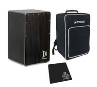 Schlagwerk CP91 - Cajon Rudiments Hard Coal Stripes + keepdrum sedile + custodia