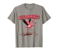Schlammingo - Gioco di parole fenicottero in fango come divertente uccello Maglietta