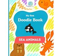 SchlaueKinder Doodle Book Sea Animals for Ages 1 and Up: Soft and clear sea animal illustrations | Perfect for first doodles, discovering the underwater world, and supporting early creativity