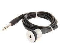 Schlegel 23.001.535 6,3 mm Jack Maschio Femmina con anteriore, 1 X 6,3 mm Jack Maschio Femmina 3 poli e posteriori, 1 X cavo lunghezza 200 cm con connettore jack da 6,3 mm, argento