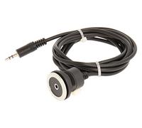 Schlegel 23.001.553 3,5 mm Jack Maschio Femmina in acciaio inox con anteriore, 1 X 3,5 mm Jack Maschio Femmina 3 poli e posteriori, 1 X cavo lunghezza 200 cm con connettore jack da 3,5 mm, metallico