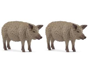 SCHLEICH 14892 Cerdo lanudo, da 3 Anni, Farm World - Figura, 3 x 10 x 6 cm (Confezione da 2)