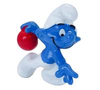Schleich 20051, i puffi, giocatore di bowling