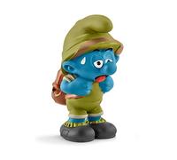 Schleich- Tired Jungle Smurf Smurfs Puffo della Giungla Figurine, Colore Come da Originale, Dipinto a Mano, 20779