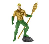 Schleich- Justice League Aquaman Figurine, Colore Come da Originale, Dipinto a Mano, 22517