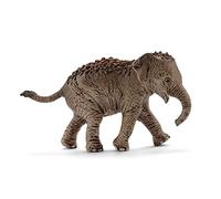 Schleich-SCHLEICH-2514755 Cucciolo di Elefante Asiatico, Colore Marrone, 14755