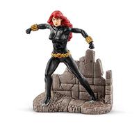Schleich Marion Black Widow Figurina Supereroe Dipinto a Mano, 21505, Colore Nero, One Size