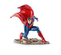Schleich- DC Comics Superman in Ginocchio Figurina, Tinta Unita, M, SLH22505