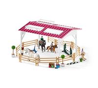SCHLEICH 42389 Scuola di Equitazione con Cavalieri e Cavalli, da 5 Anni, Horse Club - Playset, 40 Pezzi