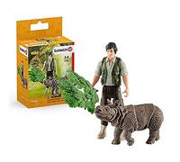 Schleich 42428 Ranger e Starter Set Rinoceronte