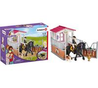 BOX PER CAVALLI con accessori TORI E PRINCESS miniature in resina SCHLEICH 42437