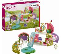 Playset Schleich glitter house with unicorns, lake and stable - 42445 Plastica Cavallo