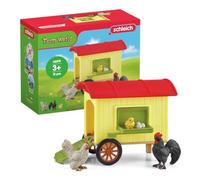 schleich 42572 Gallinero, da 3 anni, FARM WORLD - playset, 5 pezzi