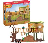 Set di stazioni di avventura selvaggia, figurine di animali selvatici, Schleich 42594 Wild Life, per bambini di 3 anni