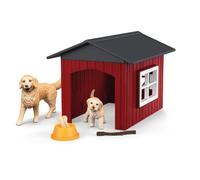 schleich 42722 Caseta de perro con Golden Retrievers , da 3 anni, FARM WORLD - p