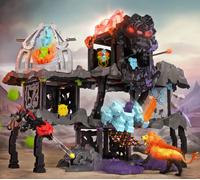 schleich ELDRADOR Creatures | MasterCave Smashrador 42757 | Set con 4 BattleCave, 4 Mini, Robot, Leone di Lava e Super Cristallo | Tante funzioni e Accessori | dai 6 Anni | 119 Pezzi