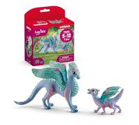 SCHLEICH 70592 Drago dei fiori con cucciolo, da 5 anni, BAYALA - Figura, 8 x 15 x 18 cm