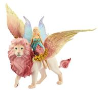schleich BAYALA | Fata su leone alato 70714 | 25 x 8 x 19 cm | dai 5 anni | figure fantastiche ricche di dettagli | piccolo regalo per bambine e bambini | belle figure da collezione | gioco da 5 anni