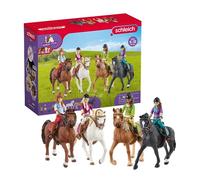 SCHLEICH 72221 Avventura a cavallo con le ragazze, da 5 anni, HORSE CLUB - Playset, 40 pezzi