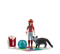 Schleich® 81537 - Set da picnic con personaggio e gatto