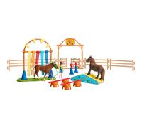 Schleich Allenamento Di Agility Per Pony Nel Mondo Della Fattoria