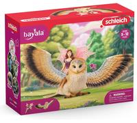 SCHLEICH FIGURA DE JUEGO BAYALA ELFE AUF GLITZER-EULE V2, SPIELFIGUR 70789