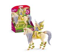 Schleich Miniature in resina – Sera con Unicorno dei Fiori – Bayala Stallone Foresta Nera (70565)