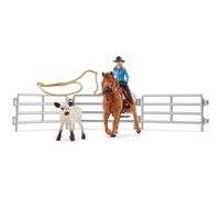 Schleich Cavallo da Rodeo con Cowgirl e Vitello