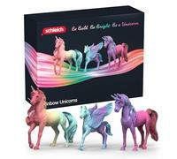 Schleich COLLECTORS | Set di unicorni arcobaleno 42821 | figure dettagliate con sfumature e dettagli metallici | decorazione elegante | regalo d’eccezione per adulti | set da 3 pezzi