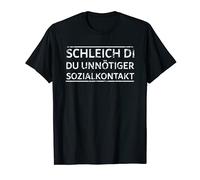 Schleich di du inutili contatto sociale con la dichiarazione di Bairisch Maglietta