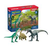 schleich 72203 Attacco del trio di Dino, da 5 anni, DINOSAURS - Playset, 25 x 8 x 19 cm