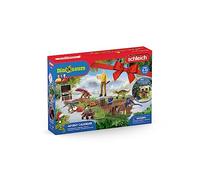 schleich DINOSAURS | Calendario dell’Avvento 2025 - 98984 | con figura snodabile, 6 mini dinosauri, forziere e tanti accessori | dinosauri giocattolo e idea regalo dai 5 anni | 24 pezzi (FR/IT)