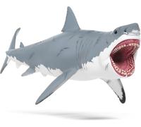 schleich DINOSAURS | Megalodonte 15055 | figura dettagliata di squalo preistorico con cicatrici | giocattolo da collezione per bambini, bambine e appassionati di dinosauri | da 3 anni |28 x 11 x 12 cm