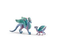 Personaggi d'Azione Schleich Flower dragon with its little one