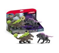 Schleich ELDRADOR | Lince ombra vs. Spaccarocce 70827 | dai 7 anni | Mostri di Eldrador con elementi di cristallo | Giocattolo fantasy per bambini da 7 anni | Set di 2 pezzi