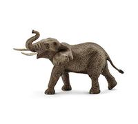 SCHLEICH ELEFANTE AFRICANO MASCHIO MODELLINO IN RESINA H 12 CM