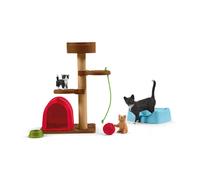 ACTION FIGURE SCHLEICH TIRAGRAFFI PER GATTI (SERIE FARM WORLD FATTORIA)