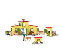 schleich 72224 Fattoria con pollaio e pollaio, da 3 anni, FARM WORLD - Playset, 86 x 13 x 33 cm