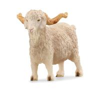 SCHLEICH-13970 Capra d'Angora Personaggio, Colore Crema, 13970