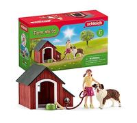 SCHLEICH 42376 Cuccia per Cani, da 3 Anni, Farm World - Playset, 19 x 19 x 11 cm