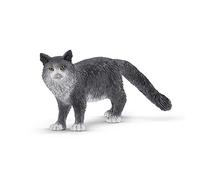Schleich 13893 Gatto Maine-Coon, da 3 Anni, Farm World - Figura, 8 x 3 x 4 cm