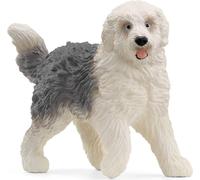 SCHLEICH Farm World Old English Sheepdog Toy Figure, 3 to 8 Years, Black/White [13968] NEW