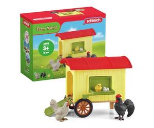 Schleich Farm World | Pollaio 42572 | 5 Pezzi | Set da gioco dai 3 anni | set con personaggi, numerose funzioni e tanti accessori | figura animali della fattoria schleich