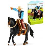Schleich Farm World Rodeo Serie BRONCO Buster Cowboy 41416 Cavallo