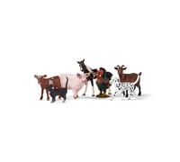 schleich Farm World | Set Animali della Fattoria 77533 con Cane, Gatto, Maiale, Capra, Mucca, Cavallo e Gallo | playset Dettagliato con 7 Figure | Giocattolo da Fattoria da 3 Anni | Solo su Amazon
