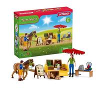 Schleich FARM WORLD | Tribuna Agricola Mobile 42528 | 39 pezzi | Set da gioco dai 3 anni | set con personaggi, numerose funzioni e tanti accessori | figura animali della fattoria schleich