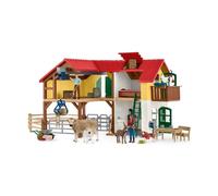 SCHLEICH - Fattoria con stalla e animali - 42407 - Gamma Mondo Fattoria - Nouvo